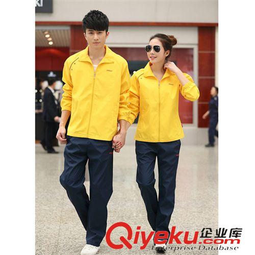长袖 2015春季男士运动套装韩版女士运动服南韩丝情侣运动套装学生