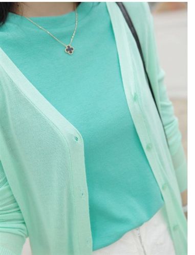 针织 2015装新款韩版女装薄款防晒针织衫