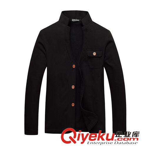 外套 秋冬热卖新款 韩版时尚修身款男士卫衣外套 舒适纯色潮男外套
