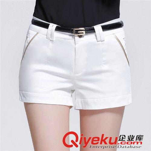 下装 2015新款韩版糖果色短款直筒裤女 显瘦薄款大码修身热裤