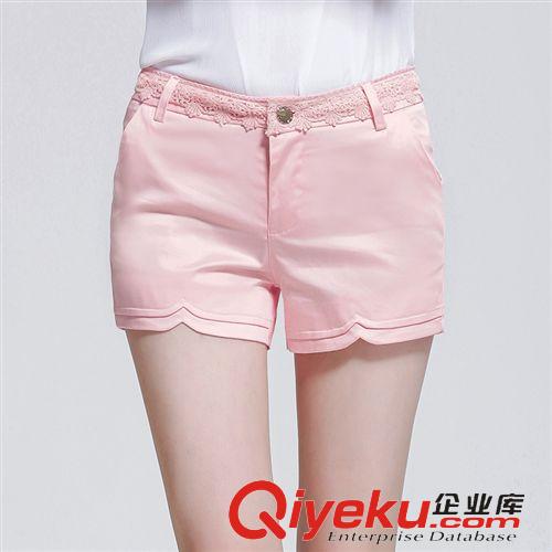 下装 2015新款韩版糖果色短款直筒裤女 显瘦薄款大码修身热裤