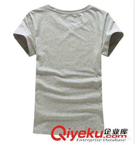 短袖t恤 厂家直销2015春夏运动T恤女装圆领短袖t恤纯棉T恤运动短袖女