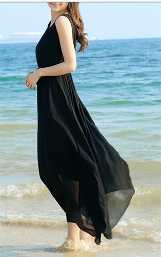 5月份新款 2015新款韩 版甜 美波西米亚连衣裙夏装春秋潮长裙背心雪纺裙女