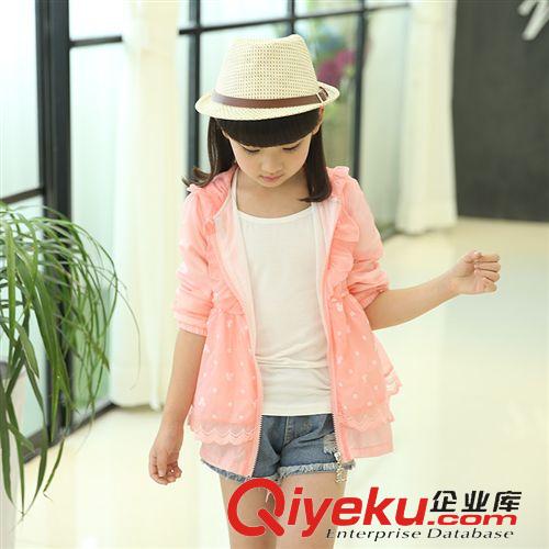 童外套 2015夏季防晒衣韩版中小童女童防晒衣开衫儿童空调衫外套一件代发