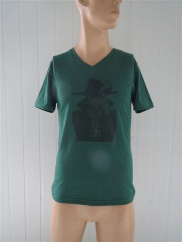夏季供应产品 2014韩版潮流修身V领莫代尔男式t恤