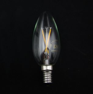 LED尖泡/拉尾泡 新款热销3W 玻璃 LED灯丝灯泡 爱迪生复古灯丝灯 LED灯具灯泡