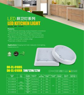LED厨卫灯/吸顶灯 LED厨卫灯 暗装方形12W LED家装工程灯具 一个包邮