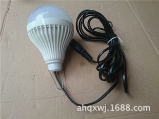 际美低压LED节能灯 劲联盟- 5米线长 48v帖片球泡 LED白光 12W节能{gx}省电地摊灯