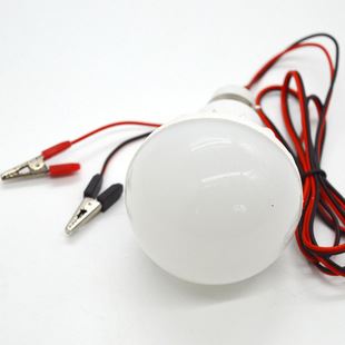 LED低压灯泡 led塑料灯泡 低压12V线夹灯 led照明节能灯 led球泡灯 地摊灯