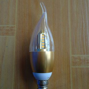 LED蜡烛灯 批发新款LED3W拉尾灯泡LED蜡烛灯E14LED灯泡宝塔蜡烛灯厂家直销