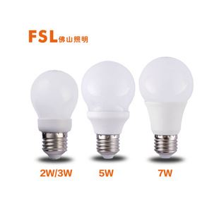 LED球炮/E27螺口 佛山照明led灯泡e27室内照明Led球泡fsl超亮节能 led球泡灯