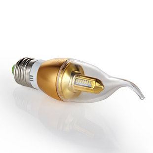 新品上市 厂家直销 LED 4w尖泡 水晶灯专用E14 LED蜡烛灯 led灯泡原始图片2