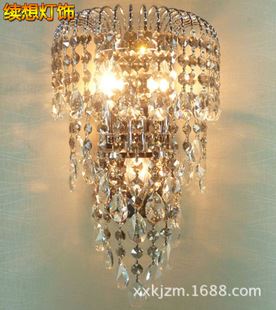 壁灯 led水晶壁灯客厅卧室金色现代简约床头灯欧式创意墙壁灯壁挂灯饰