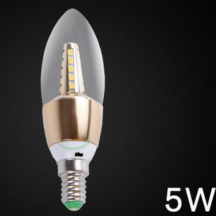 蜡烛灯 LED蜡烛灯 3W 5W节能拉尾泡蜡烛灯泡 E14小螺口尖泡led灯泡原始图片3