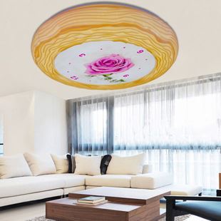 吸顶灯 现代简约时尚创意LED吸顶灯温馨浪漫卧室客厅灯圆形欧式灯具