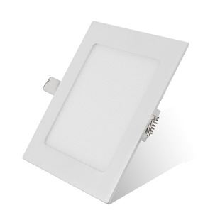 LED面板灯/平板灯 厂家直销压铸铝全白方形LED面板灯 明装 暗装