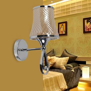 壁灯 LED壁灯卧室创意个性床头灯美式简约现代玻璃酒店宾馆过道灯具