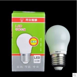 未分类 厂家直销上海开尔省电led灯泡3.5W 5w陶瓷 灯E27螺口包邮