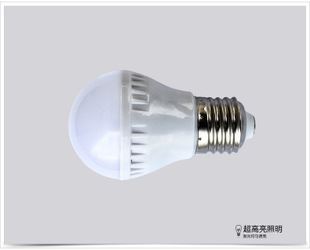 LED球泡灯 3W LED球泡灯E27 3W进口LED光源灯泡 进口透光罩LED灯