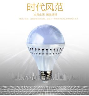 LED球泡灯 9W LED球泡灯E27 进口LED光源灯泡 进口透光罩LED灯