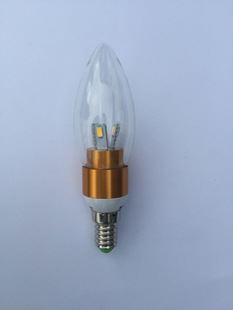 LED球泡灯 3w厂价直销led球泡灯 e27节能使用LED灯泡 三叉尖泡拉尾蜡烛灯