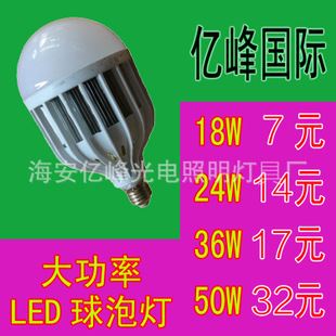 LED大功率球泡灯 24W批发新型鸟笼灯LED球泡灯 实用绿色节能灯 E27、B22大功率灯泡