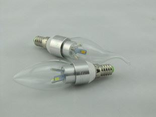 LED球泡灯 厂家批发 LED尖泡5630贴片射灯 拉尾节能射灯