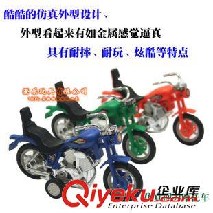 上链/拉线/惯性/上发条小玩具 益智玩具0-3岁厂家批发热卖力控 仿真回力酷炫摩托车 一条五个