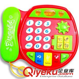 3C认证产品系列 2114儿童启蒙音乐电话玩具 新款可爱卡通音乐电话机 益智早教机