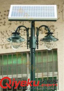 太阳能系列 厂家直销欧式太阳能双头庭院灯 SH-21墨绿色LED照明灯批发