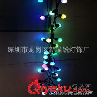 LED灯串、网灯、瀑布灯 外贸LED球泡灯 圣诞灯装饰5米50珠灯串 LED 质保