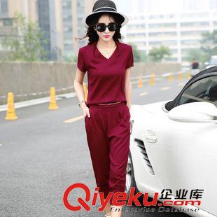 两件套 韩国东大门夏季新款女装韩版款式上衣阔腿裤棉麻套装61183284