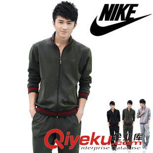 【仿牌阿迪耐克秋季新品】 2015新款秋春男士品牌运动套装休闲服开衫韩版修身纯棉学生校原始图片2