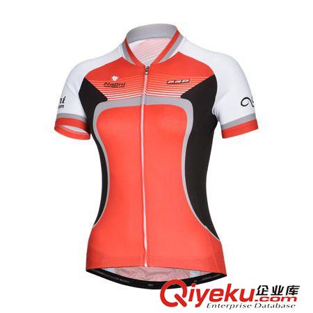 骑行短袖 2015夏新款红色女式短袖骑行服套装 新款单车衫 衣车紧身衣定制