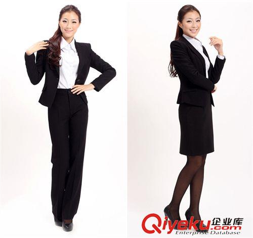 女士西装 上海生产厂家专业定做男女工作西装职业装工作服可代绣字及印花