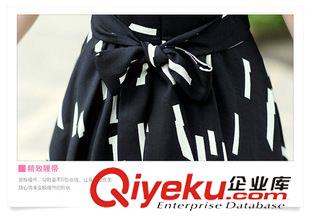 爆款专区 雪纺连衣裙2015夏季新款韩版个性印花修身短袖中长款女上衣