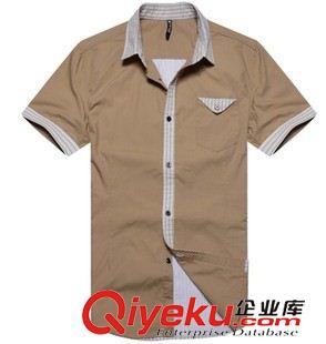 男士衬衣 订做衬衣 外贸衬衫订单来图样定制 男士纯棉短袖衬衫