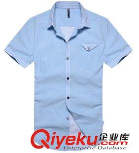 男士衬衣 订做衬衣 外贸衬衫订单来图样定制 男士纯棉短袖衬衫