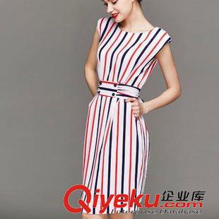 连衣裙 2015夏韩版装新款蕾丝镂空短袖印花连衣裙短裙时尚两件套