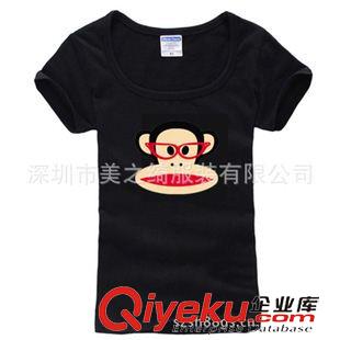 卡通猴子系列T恤 供应2013夏季新款情侣装卡通T恤 短袖卡通猴子T恤