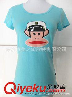 卡通猴子系列T恤 供应2013春夏款女士T桖衫 条纹女式T恤 可爱T恤
