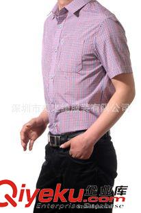男式衬衫定做 供应男式短袖衬衫 商务衬衣订做、深圳服装厂直销