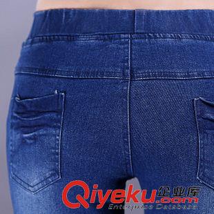 女士牛仔长裤 大量现货实拍2014新款韩版显瘦提臀中腰牛仔铅笔长裤