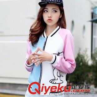 A 大量现货实拍外套棒球服女韩版潮中学生卫衣卡通