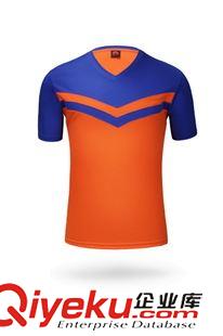 2015新品 2016批发新款 短袖透气速干定制光板足球队服比赛训练服男足球服