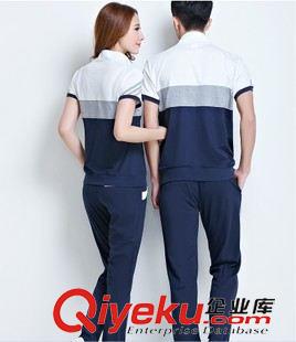 7月新款 韩版短袖长裤时尚情侣套装 舒适透气休闲跑步运动服学生班服