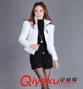11月新款 韩版立领耸肩短款保暖修身棉服 好质量新款女士纯色棉衣外套