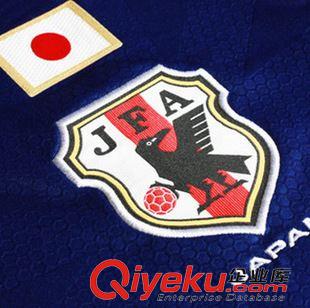 足球服套装 【新品上架】2014世界杯日本队球衣 日本队足球服套装 组队服