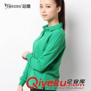 运动衫 2015春季新款女士长袖POLO衫外贸户外运动服 休闲速干女装翻领T恤