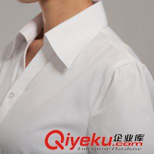 女装 夏装工作服衬衫女短袖工装衬衣短袖职业装修身OL正装白色